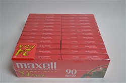 Maxell UR 90-Minute Audio Cassette Tape 24 pack