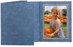 TAP Photo Folder Frame Capri Blue/Gold 4x6 - 25 pack #102575R25