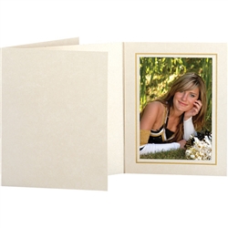 TAP Photo Folder Frame Opal Ivory/Gold 5x7 - 25 pack #102853R25