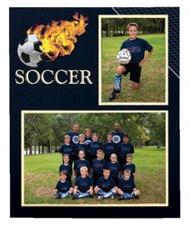TAP memory mates photo folder frame soccer player/team theme  - Single Frame: 103183100-1