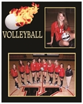 Volleyball player/team 7x5 & 3x5 memory mates photo frame pack of 10