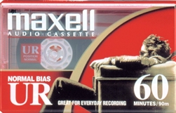 MAXELL UR-60 Blank 60-minute Audio Cassette Tape 109010