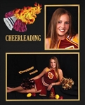 Cheerleader  player/team 7x5 & 3x5 memory mates photo frame pack of 10