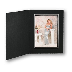 TAP Picture Folder Frame Buckeye Black/Silver 4x6:139782500 -100 Pack