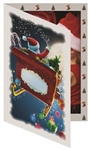 Tap Santa Sleigh Photo Folder (single) 4x6 Holiday Photo Folder Frame: 149587500