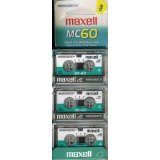 Maxell MC-60 Microcassette 3PK