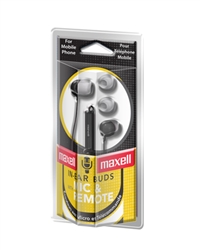 Maxell IN EAR BUD WITH MIC   IE-MIC BLK