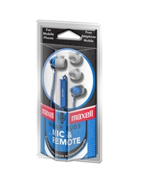 Maxell IN EAR BUD WITH MIC    IE-MIC BLU