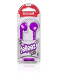 Maxell Jelleez Soft Ear Buds Purple with MIC  JELM-PU