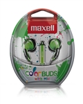 Maxell Color Buds w/MIC - Green   CBM-G