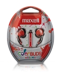Maxell Color Buds w/MIC - Red   CBM-R