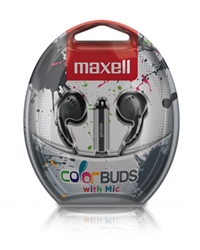 Maxell Color Buds w/MIC - Silver     CBM-SLVR