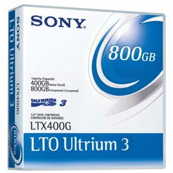Sony LTO 3 Ultrium Tape 400/800GB Library Pack of 20: 20LTX400GLP/3