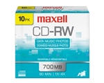 Maxell CD-RW 700MB 10PK  700MB CD-RW SLIM JEWEL