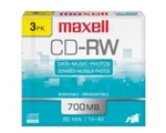 Maxell CD-RW 700 3Pk  700MB CD-REWRITEABLE