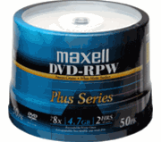 Maxell 635061 DVD White Inkjet Hub Printable 8X