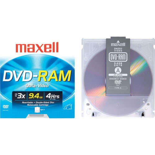 Maxell 1 Pack Dvd Ram Media 9 4gb Rewrite Malelo Com