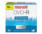 Maxell DVD-R 10PK  4.7GB DVD-R 10mm Jewelcase