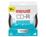 Maxell CD-R 700 10Pk Hanging Spindle  700MB CD-R