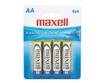 Maxell 723465 AA Alkaline Batteries 4-Pack