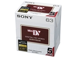 Sony DVM 63HD - Mini DV tape - 63min 5PK