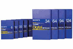 Sony 124 Minute Digital Betacam Videotape BCT-D124L