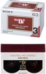 Sony DVM 63HD - Mini DV tape - 63min 3PK