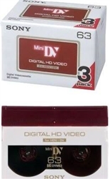 Sony DVM 63HD - Mini DV tape - 63min 3PK