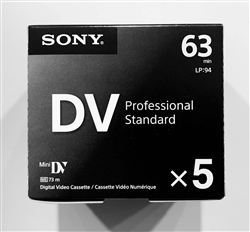 Sony DVM60PRR/6 Premium Digital Video Cassette Brick 6 Pack 