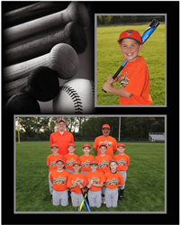 baseball player/team 7x5 & 3x5 memory mates photo frame pack of 10 103175100