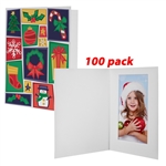 Holiday Motif Photo Folder Frame 4x6 100 pack