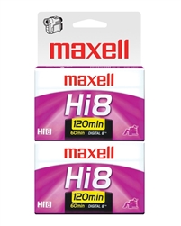 Maxell P6-120 XRM Hi Professional Quality 8mm Videocassette (2 Pack)