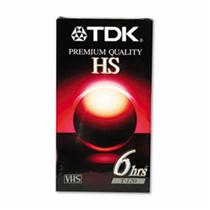 TDK Premium Quality VHS T-120 HS Pack of 6