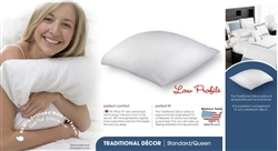 I Love My Pillow Standard Queen Memory Down Low Profile Supreme Pillow White