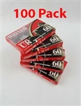 MAXELL UR-60 Blank 60-minute Audio Cassette Tape 100 pack
