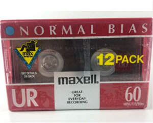Confrontar Oh querido Entrelazamiento Maxell UR-60 Blank 60-minute Audio Cassette Tape 12 pack | malelo.com
