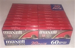 MAXELL UR-60 Blank 60-minute Audio Cassette Tape 20 pack