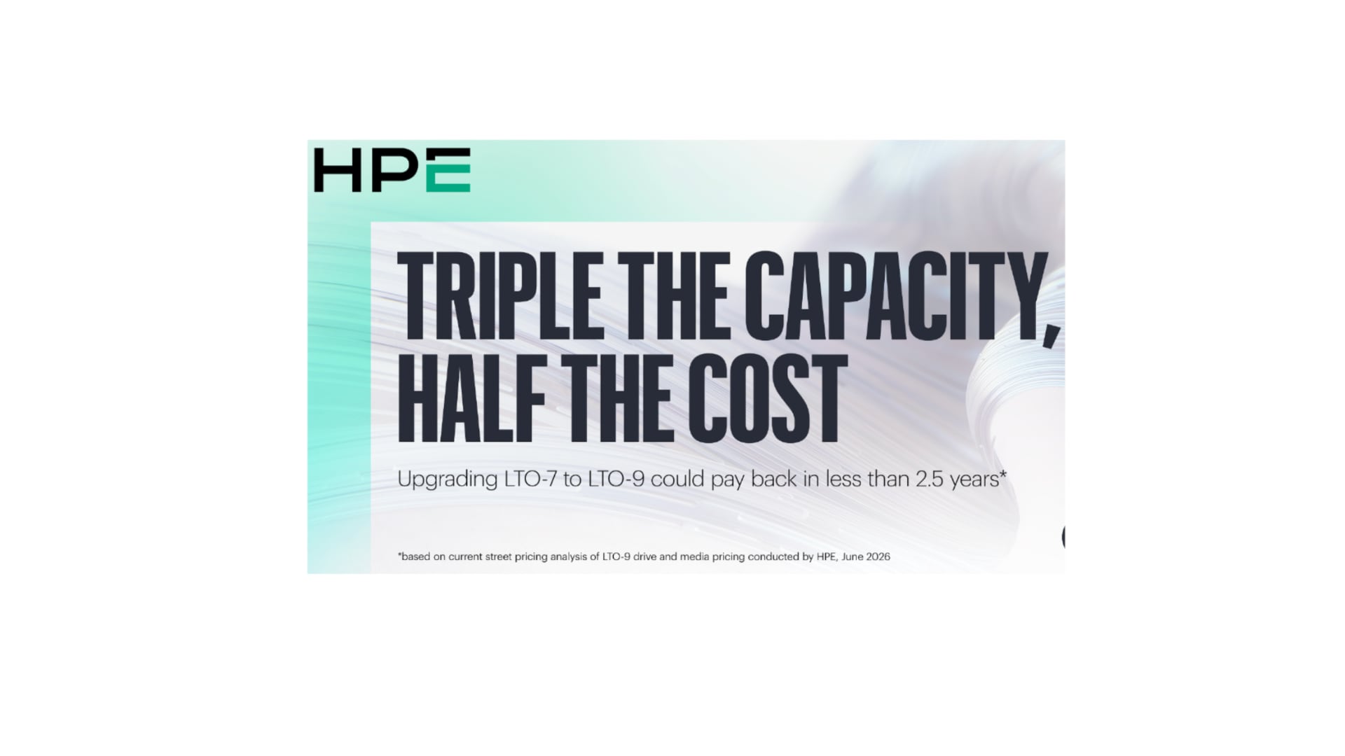 Upgrade from HPE LTO 7 to HPE LTO 9